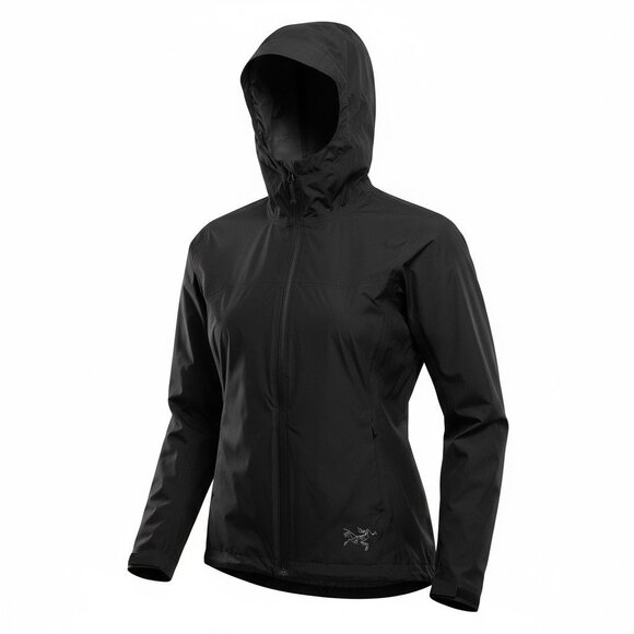 Arc'teryx Jackets & Blazers - *Arc'teryx Jacket Womens Size S 4-6 Black Windbreaker Lightweight Hood Full Zip